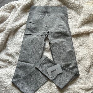 Gymshark High Waisted Flex Leggings - Charcoal Marl/Pastel Grape